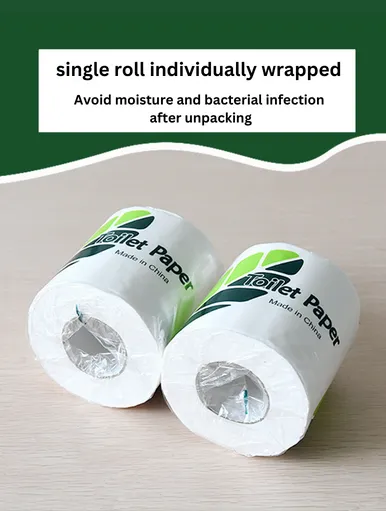 High Quality Individually Wrapped Biodegradable Tissue Toilet Paper_2