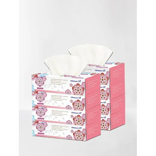 Soft OEM Brand Tissue Paper Box Package Facial Tissue Paper_1