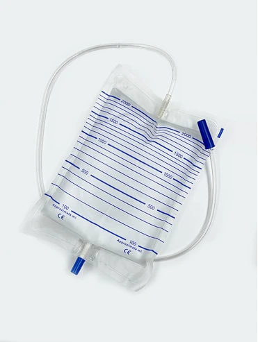 Disposable Urine Bag With Pull-Push Valve Medical Grade PVC