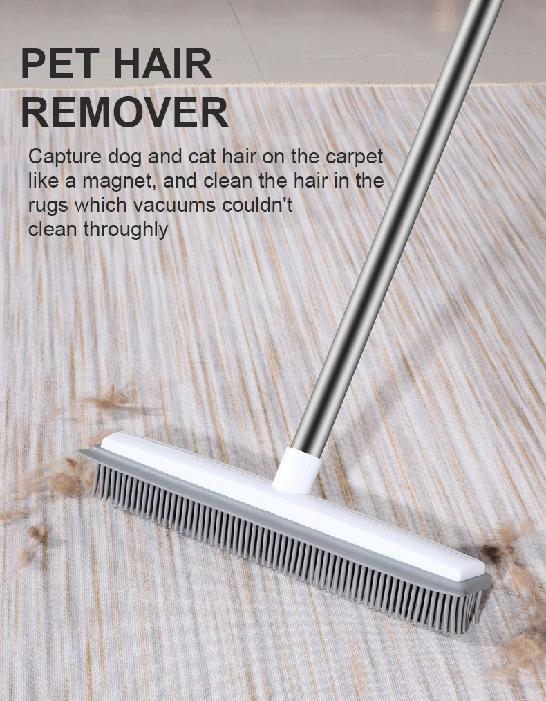 Pet Hair Rubber Broom Removal Tool