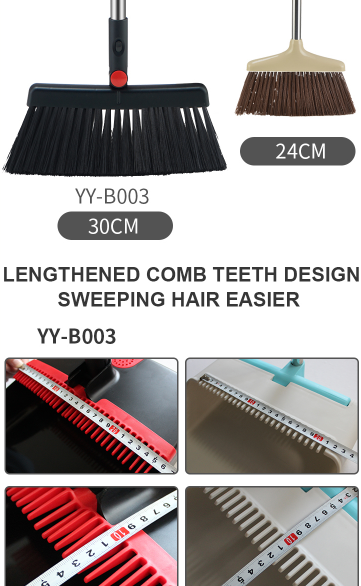 Broom and Dustpan Set for Home with Long Handle