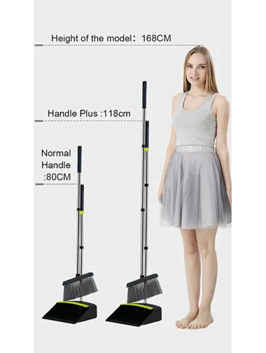 Stand Up Dustpan Set for Home Kitchen