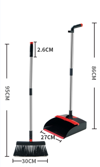 Standing Dustpan Dust Pan with Long Handle