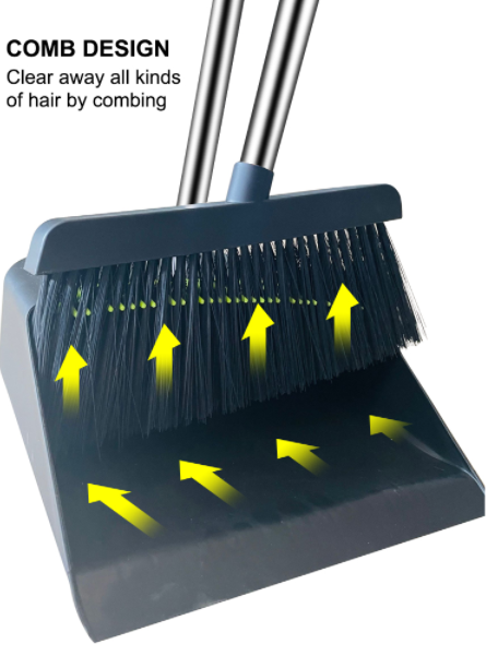 Stand Up Dustpan Set for Home Kitchen