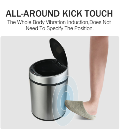 Trash Can with Touch-Free & Motion Sensor