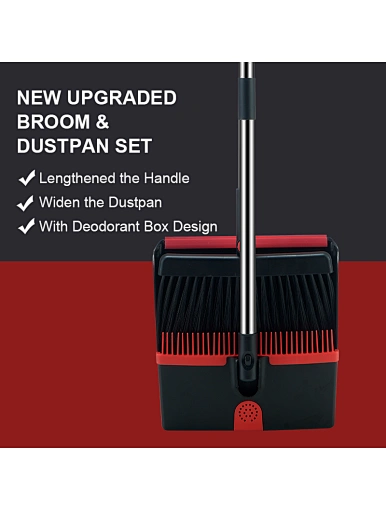 Standing Dustpan Dust Pan with Long Handle