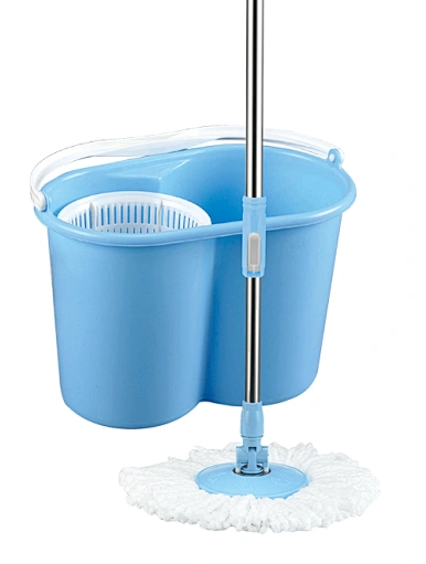360 Degree Wring Original Hand Push Spin Mop Bucket With Washable Microfiber Mop