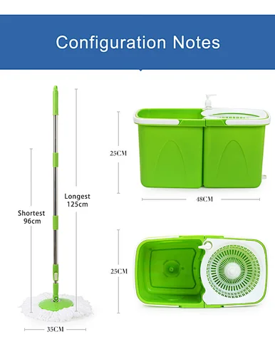 Spin Mop Bucket System with Wringer Set