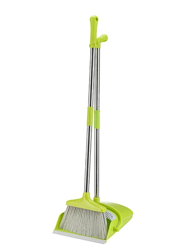 Long Handle Broom and Dustpan Set