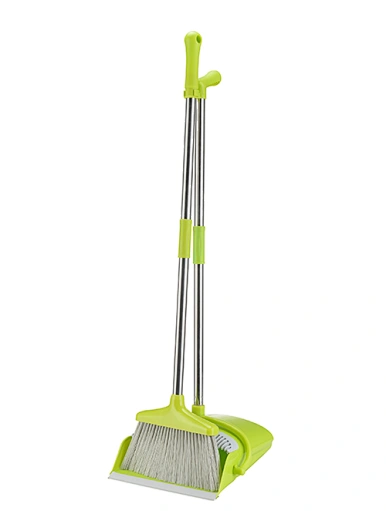Long Handle Broom and Dustpan Set
