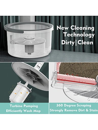 Self Cleaning Dry & Wet Spin mop