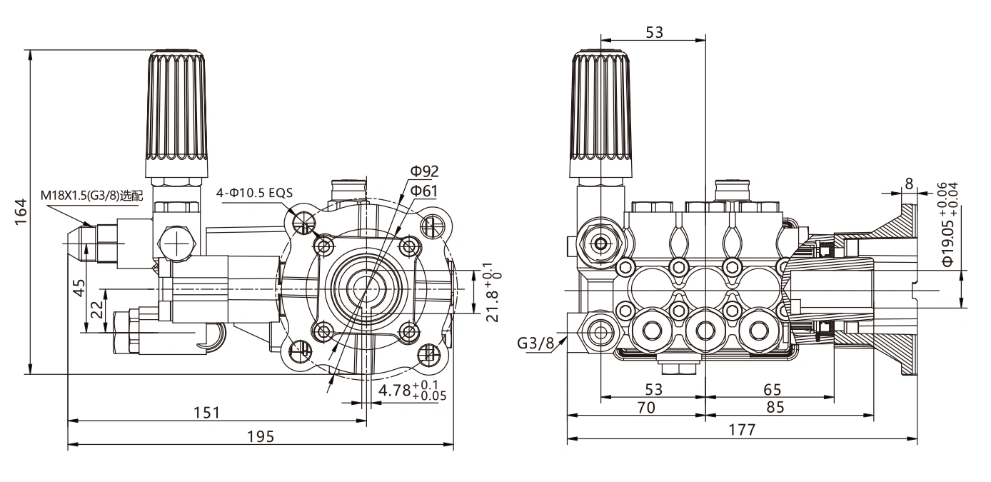 misting pump pressure water spray system