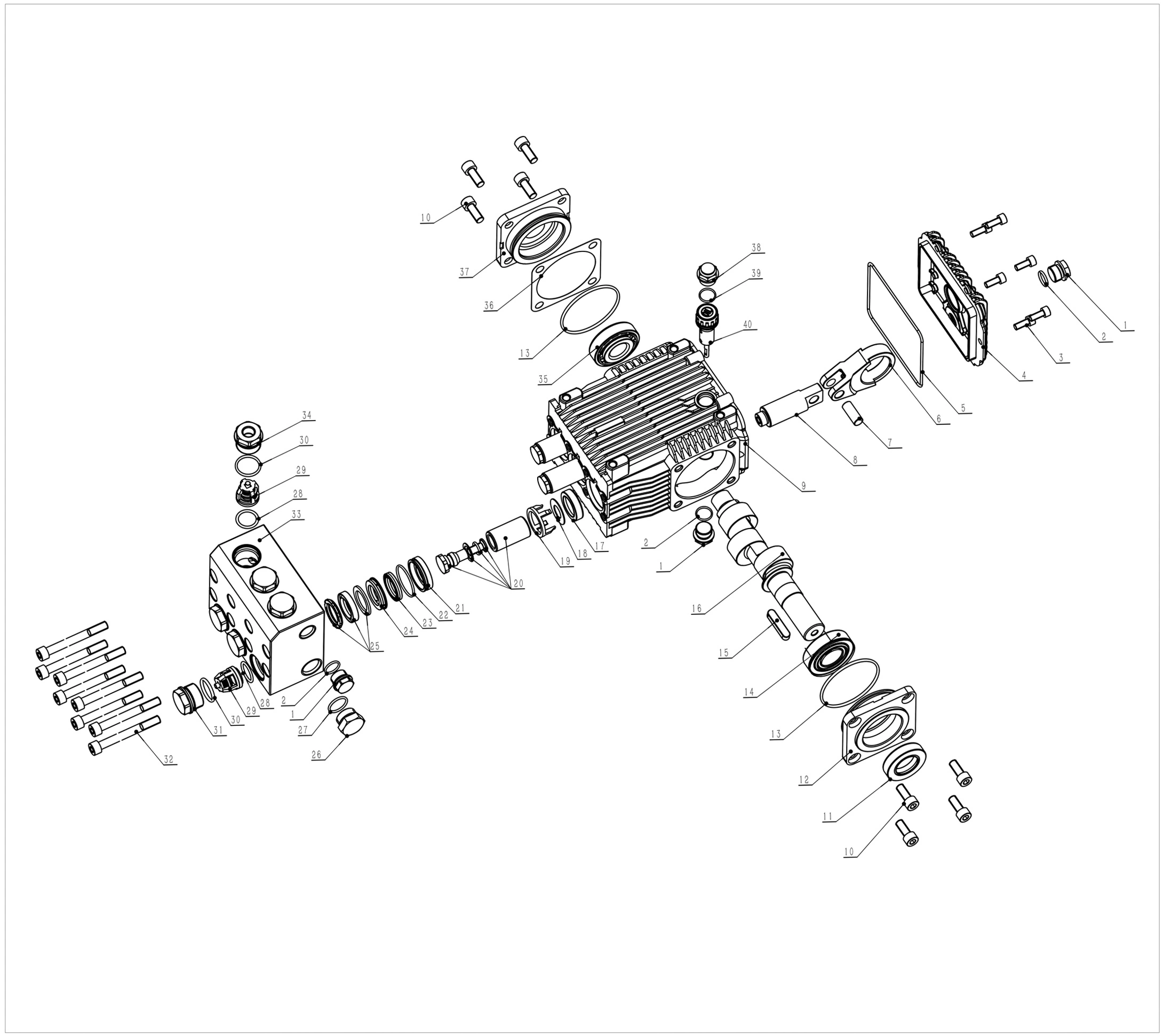 stainless steel pump high pressure Pratissoli