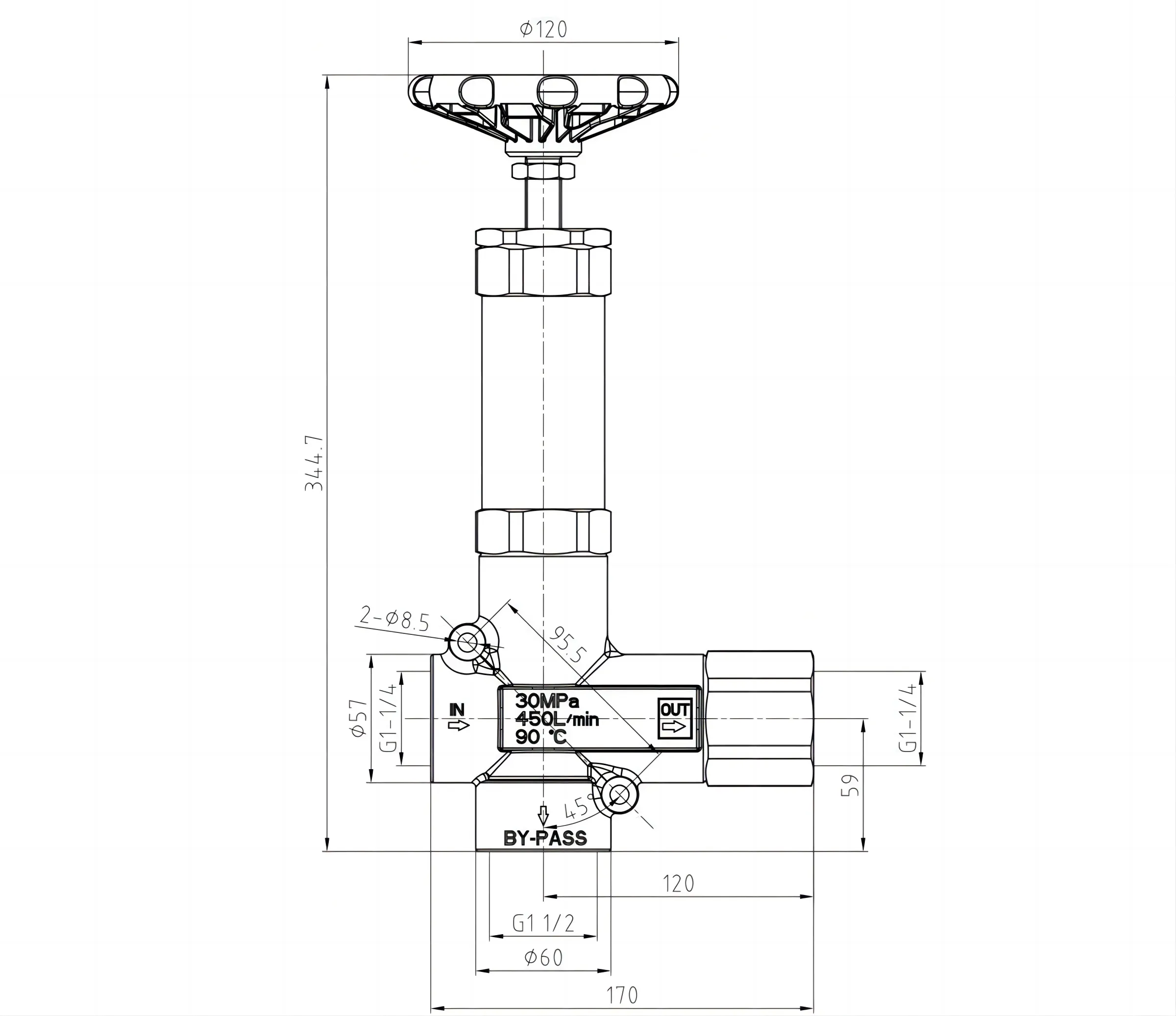 high pressure washer water pressure valve