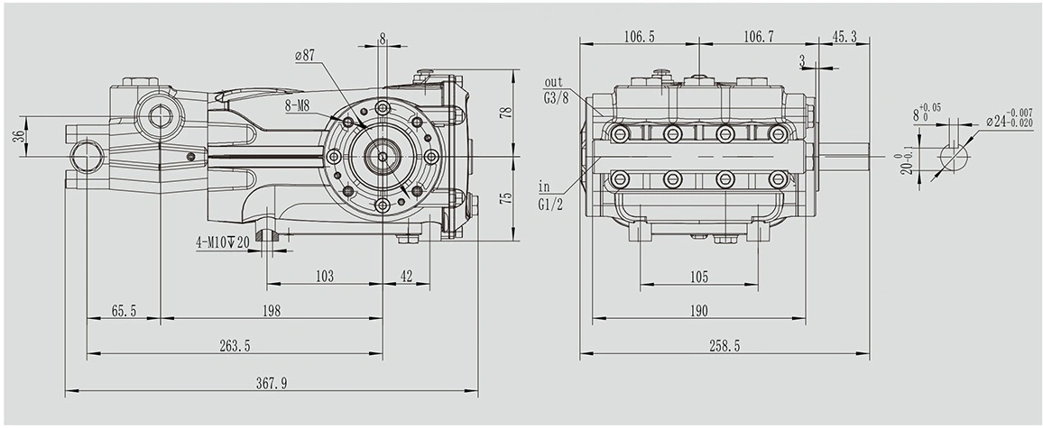 high pressure deep well jet pump
