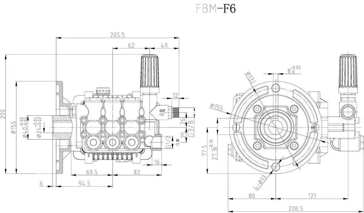 high pressure triplex plunger pump