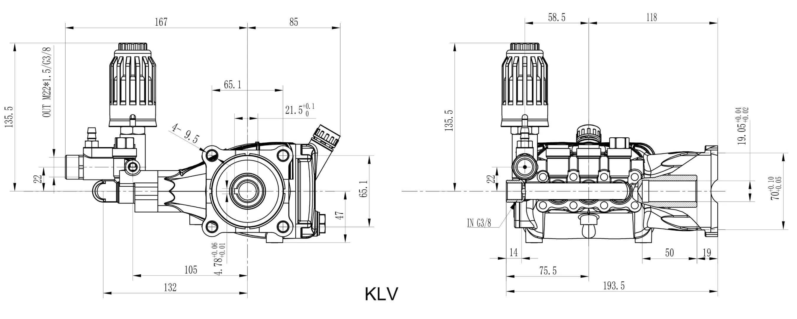 pump with gasoline engine