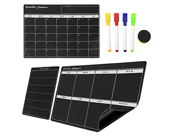 Erasable Magnetic Blackboard Fridge sticker for Weekly Monthly Plan