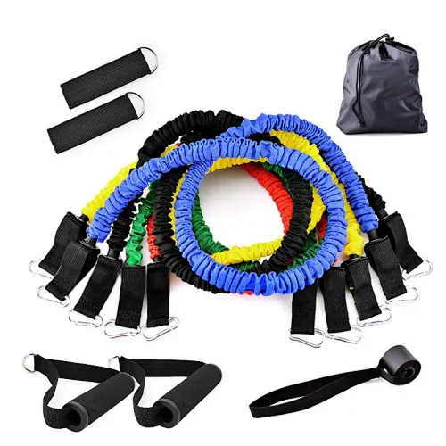TPE Resistance Band Set with Fabric Cover