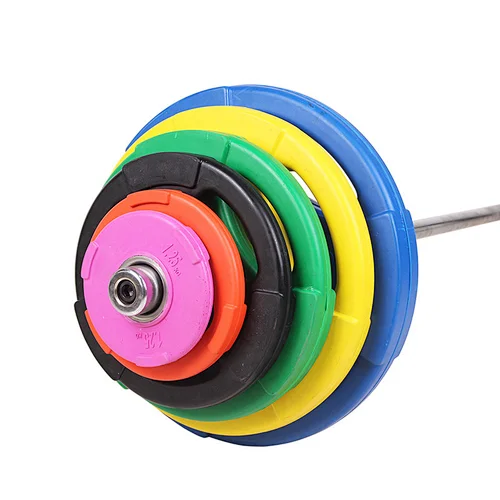 Color Rubber Tri Grip Weight Plates