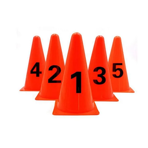 Agility Training Marker Cones with Numbers
