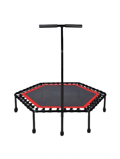 Hexagonal Trampoline With Handrails