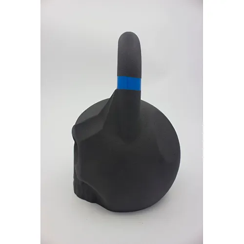 Painted Cast Iron Skeleton Kettlebell