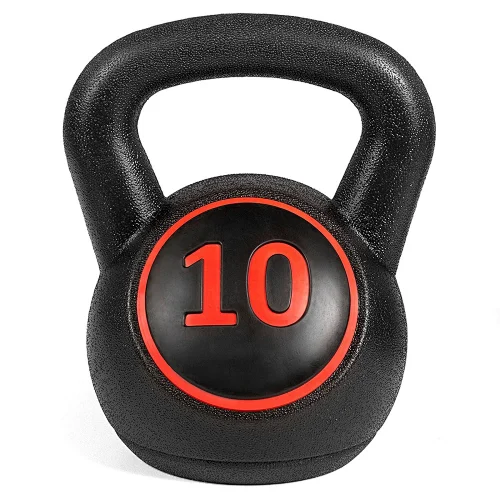 Colorful Vinyl Coated Cement Kettlebell Set
