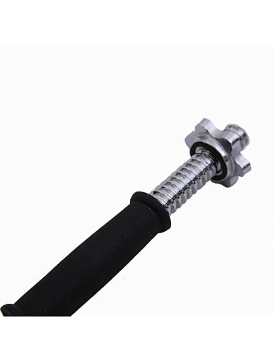 Dumbbell Bar with Black Rubber Handle