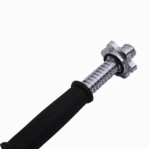 Dumbbell Bar with Black Rubber Handle