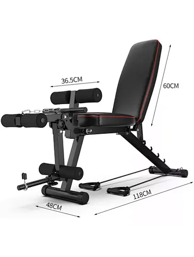 Weight Bench with Leg Extension and Leg Curl