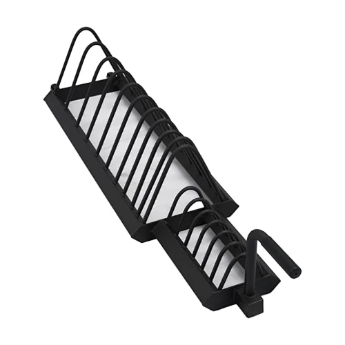 Horizontal Weight Plate Storage Rack With Wheels