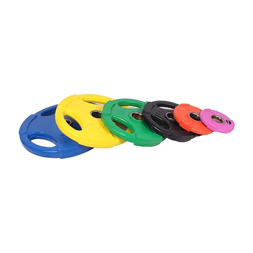 Color Rubber Tri Grip Weight Plates