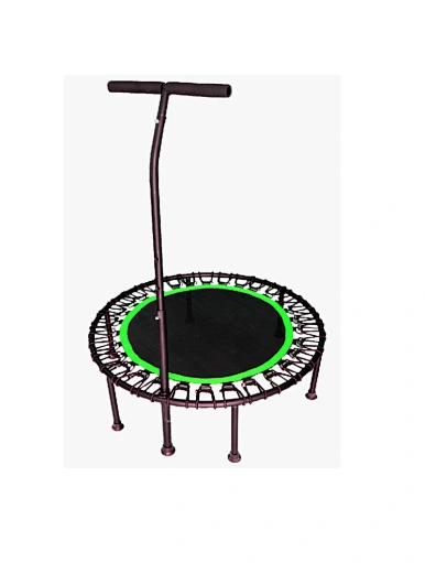 Round Spring Trampoline With Handrails