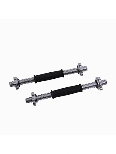 Dumbbell Bar with Black Rubber Handle