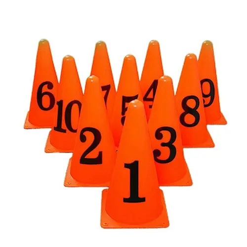 Agility Training Marker Cones with Numbers