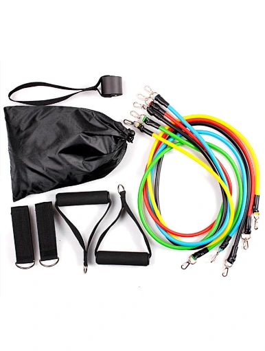 11-pcs Latex Resistance Band Set