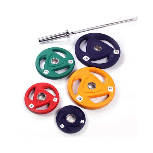 Color TPU Tri Grip Weight Plates
