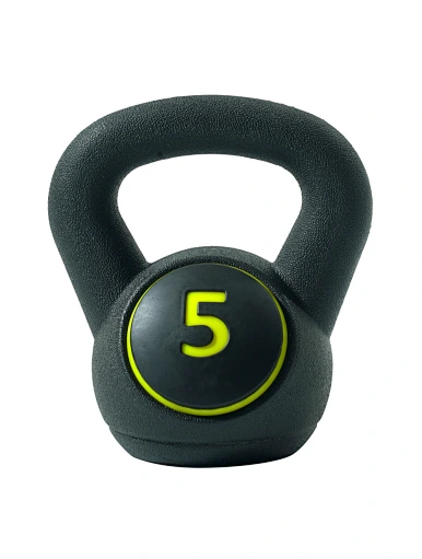 Colorful Vinyl Coated Cement Kettlebell Set