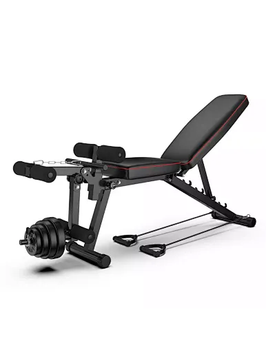 Weight Bench with Leg Extension and Leg Curl