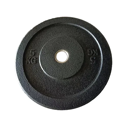 Black Rubber Bumper Plates - Matte