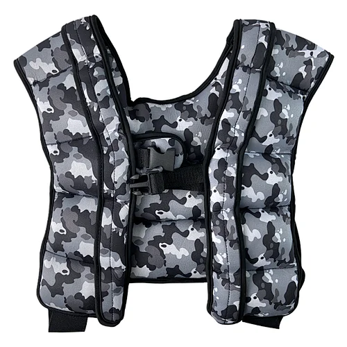 Camouflage Gray Adjustable Weight Vest