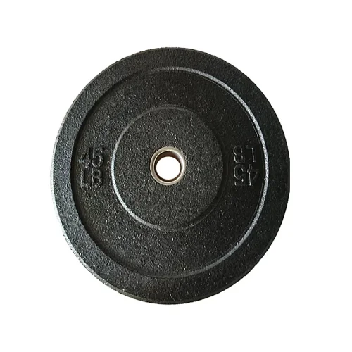 Black Rubber Bumper Plates - Matte