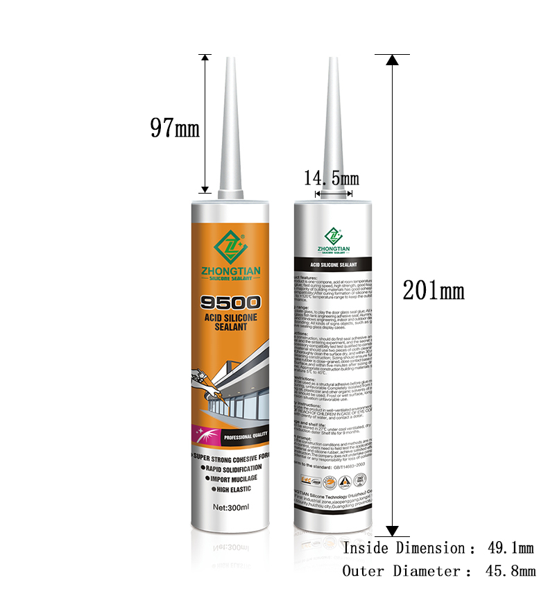 Custom Caulk Waterproof Adhesive GP Sealant for glass fish tank