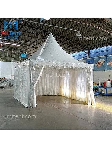 4x4m Pergola Wedding Tent with Lining and Curtains for Cocktail Party