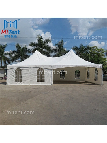 Double Top Canopy Party Tension Tent 6x12m with Window Walls