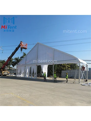 Luxury 20x30m Curved Frame Party Marquee Tent with Clear Sides