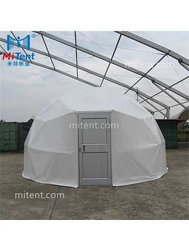 Steel Round Dome Tent 6x6m with Single Aluminum Door for Outdoor Party