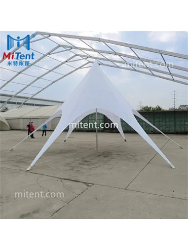 Durable Tensile Canvas Single Star Canopy Tent with Aluminum Alloy Pole