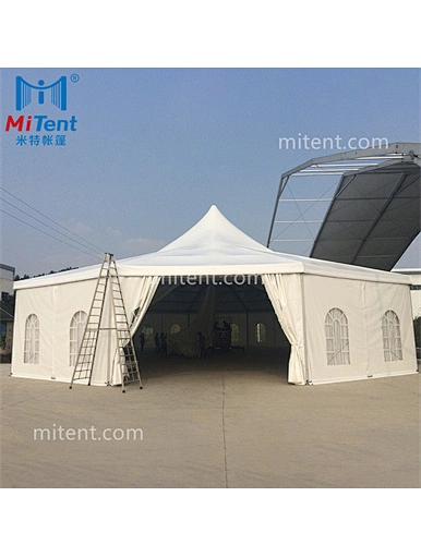 polygon tent, wedding event tent, high peak tent